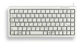 CHERRY G84-4100LCAGB-0 Kompaktiška klaviatūra, QWERTY, 83 klavišai, USB/PS2, šviesiai pilka