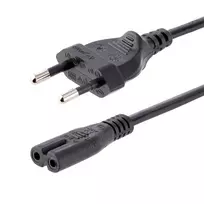 StarTech.com 3m maitinimo laidas nešiojamam kompiuteriui, EU kištukas į C7, 2.5A 250V, 18AWG, juodas