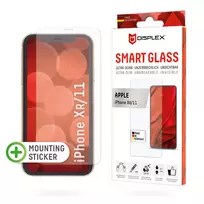 Displex Smart Glass (9H) Apple iPhone XR/11, montavimo lipdukas, nedūžtantis, itin plonas, nematomas