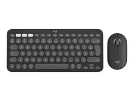 Logitech Pebble 2 Combo for Mac belaidė klaviatūra ir pelė QWERTZ vokiškas išdėstymas grafitas