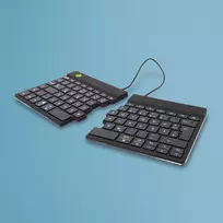 Ergonominė klaviatūra R-Go Tools R-Go Split Break su pertraukų programine įranga, išskirta klaviatūra, QWERTZ (DE), Bluetooth, juoda