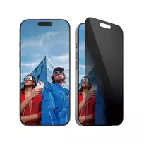 PanzerGlass privatumo ekrano apsauga iPhone 16 Pro Ultra-Wide Fit, atspari įbrėžimams ir smūgiams