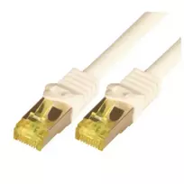 Tinklo kabelis M-Cab 1m CAT7 RJ-45 S/FTP Baltas