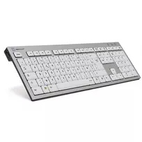 Klaviatūra Logickeyboard SKB-AJPU-FR Universal USB AZERTY prancūziška aliumininė balta