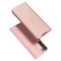 Dux Ducis Skin Pro dėklas su užsegimu ir laikikliu Samsung Galaxy S22+ (S22 Plus) rožinis