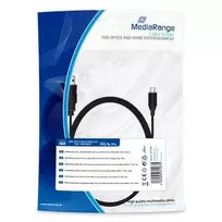 Įkrovimo ir sinchronizavimo laidas MediaRange MRCS184 USB 2.0 į micro USB 2.0 B kištuką 1,8 m juodas