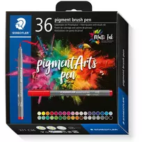 Brush Pen Staedtler Pigment Arts 36 spalvų rinkinys