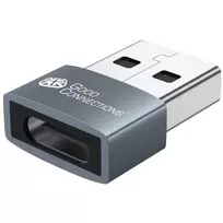 Good Connections Adapter USB 2.0 Kištukas A į USB-C Lizdą Aliuminio Korpusas Pilkas (USB-AD203)