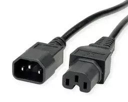 Maitinimo laidas VALUE 19.99.1122 juodas 1,8 m C14–C15