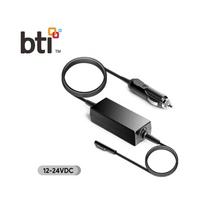 Automobilinis įkroviklis Origin BTI 100W, skirtas Microsoft Surface Laptop, Surface Book, Surface Pro ir Surface Pro X, juodas