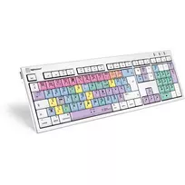 Logickeyboard LKB-FCPX10-CWMU-UK klaviatūra, USB, QWERTY, JK anglų, daugiaspalvė, skirta biurui