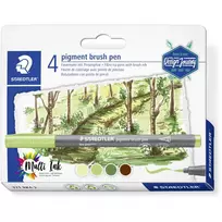 Staedtler pigment brush pen 371 flomasteris geltonas 1 vnt