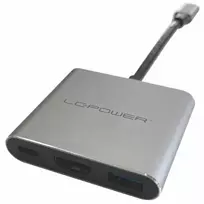 LC-Power LC-HUB-C-MULTI-4-V2 USB-C į USB-A / USB-C / HDMI