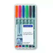 Markeris Staedtler 315 WP6 6 spalvų rinkinys: juoda, mėlyna, ruda, žalia, oranžinė, raudona