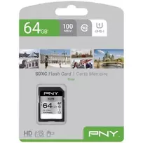 Flash atminties kortelė PNY Elite 64GB SDXC UHS-I Class 10 P-SD64GU1100EL-GE