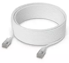 Tinklo laidas Ubiquiti UACC-Cable-Patch-EL-C6A-12M-W RJ-45 Cat6a 12m peršviečiamas baltas