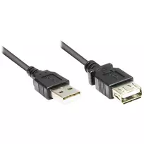 Good Connections ilginimo kabelis USB 2.0 kištukas A ir lizdas A - juodas - 1,8 m