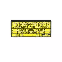 Logickeyboard LKB-LPBY-BTON-DE klaviatūra Bluetooth QWERTZ vokiška juoda - geltona