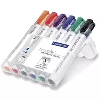 Markeris Staedtler Lumocolor 351 baltajai lentai, 6 vnt., kulkos formos antgalis