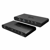 KVM doko stotelė i-tec 2 šeimininkams HDMI, USB-C sąsaja, PD 2×100W, 4K@60Hz, 2×USB-A