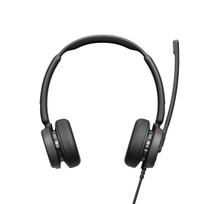Laidinės ausinės EPOS IMPACT 400 MS UC ANC USB-C+A – viršugalvinės, 20–20000 Hz, 2 m laidas, 129 g, juodos