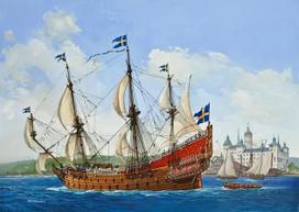 Laivo modelis Revell VASA surinkimo rinkinys 1:150 Ilgis 455 mm Aukštis 345 mm