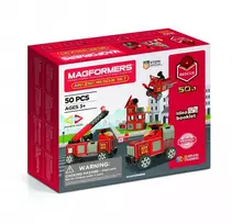MAGFORMERS Avarinis rinkinys – magnetinis konstravimo rinkinys greitosios pagalbos automobiliams ir scenoms