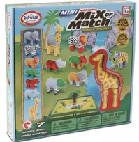 Kūdikių žaislas MALIK Magnetic Mini Animals Jungle modelis 62323 – magnetinių gyvūnėlių rinkinys