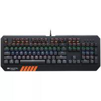 Mechaninė žaidimų klaviatūra CANYON Hazard GK-6 RGB laidinė juoda US/RU išdėstymu