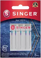 SINGER siuvimo mašinos adatos 100/16 modelis 250053603 – 5 vnt. pakuotė