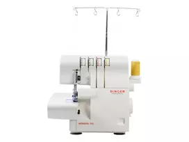 Siuvimo overlock mašina SINGER 14SH654 – elektrinė, 4 žingsnių saga, laisva rankovė, 1300 siūlių raštų, balta