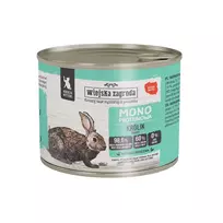Šlapias kačių ėdalas wiejskazagroda Single-Protein Rabbit 200 g – vieno baltymo triušiena jaunikliams, be glitimo ir sojos