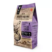 Sausas kačių ėdalas Wiejskazagroda WZ-KOT-02-16KG Vištiena Antiena 1,6 kg, suaugusioms katėms, baltymai 44%, riebalai 17%, be grūdų