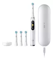Elektrinis dantų šepetėlis Oral‑B iO Series 9 Luxe Edition — White Alabaster