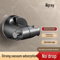 Adjustable Suction Cup Shower Head Holder - Movable, Punch-Free Installation for Home Bathroom.