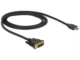 DeLOCK 85582 1 m HDMI Type A – DVI-D vaizdo kabelio adapteris juodas