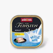 Šlapias kačių ėdalas animonda Vom Feinsten Adult Milkies Chicken Milky Filling 100 g