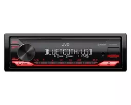 Automagnetola JVC KDX-282BT vienas DIN su Bluetooth 4.2, USB, CD, AUX, 8 juostų ekvalaizeriu, 50W/kan.
