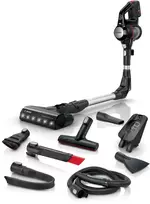 Belaidis stiebinis dulkių siurblys Bosch BCS711PET – 18 V, 40 min veikimo, 0,3 L, be maišelio, raudonas/juodas