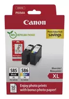 Canon PG-585XL/CL-586 PVP rašalo kasetės 2 vnt. Originalios didelės talpos juoda, ciangelsa, purpurinė, geltona