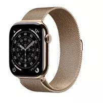 Išmanusis laikrodis Apple Watch Series 11 GPS + Cellular 42 mm auksinis titano korpusas