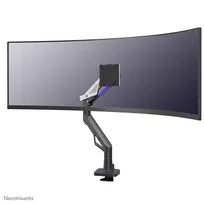 Neomounts DS70-256BL1 žaidimų monitoriaus ranka 24–57 colių ekranams, dujinė spyruoklė, Topfix, 30 kg talpa, VESA 75–200 mm