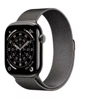 Apple Watch Series 11 GPS + Cellular 46 mm titano korpusas su Slate Milanese kilpa M/L