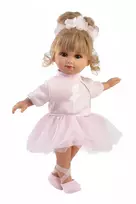 Lėlė kūdikis Llorens Elena Ballerina 35 mm audinys ir vinilas smėlio rožinė balta rekomenduojama 3+