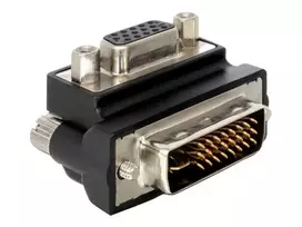 VGA adapteris DeLOCK DVI-I 15-pin FM VGA juodas