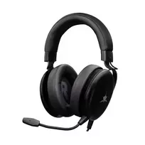 Žaidimų ausinės White Shark GH-2540 Elephant Black su RGB apšvietimu ir nuimamu mikrofonu