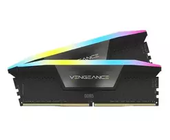 CORSAIR VENGEANCE RGB 16GB 2x8GB DDR5 DIMM 5200MT/s CL40-40-40-77 1.25V Intel XMP Desktop Memory - Black