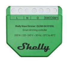 Shelly Wave Dimmer EU LR išmanusis reguliatorius – 2 kanalai, be nulinio laido, 220–240V, LED iki 150W, kaitrinės iki 200W, 864–868.4 MHz