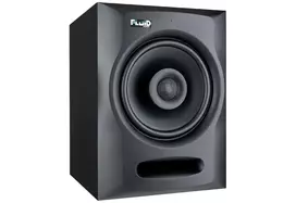 Aktyvus studijinis monitorius FLUID AUDIO FX80 V2 — 80 W, 8 col. žemųjų dažnių garsiakalbis, 1,2 col. aukštųjų dažnių garsiakalbis, 114 dB SPL, XLR/RCA įėjimai, juodos spalvos
