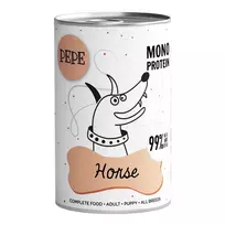 Šlapias šunų ėdalas PAKA ZWIERZAKA Pepe Horse 400 g skardinė